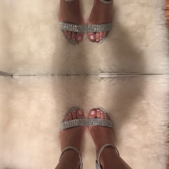 Silver Rhinestone Heels - Picture 7 of 8